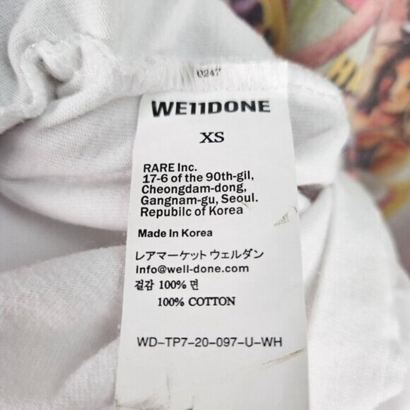 WE11DONE Movie Collage Graphic Tee Escort Bikini Sexy Thong Fashion Smoking Hot - Picture 9 of 10